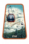 Utah - Lithograph - Gondola - Orange - Contour