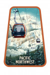 Pacific Northwest - Lithograph - Gondola - Orange - Contour