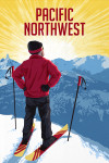 Pacific Northwest - Painterly - Skier At Sunrise