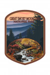 Great Smoky Mountains, Tennessee - Waterfall - Contour