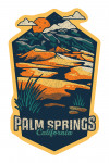 Palm Springs, California - Distressed - Sand Dunes - Contour