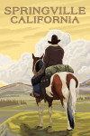 Springville, California - Cowboy (View from Back)