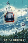 British Columbia - Lithograph - Gondola