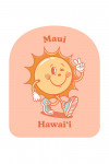 Maui, Hawai'i - Vintage Mascot - Upbeat Sunshine - Contour