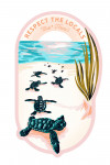 Maui, Hawai'i - Courageous Explorer Collection - Turtle, Respect the Locals - Contour
