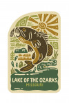 Lake of the Ozarks, Missouri - Boho Colorblock - Bass Fishing - Contour