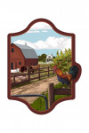 Painterly - Barnyard Scene - Contour