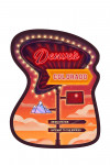 Denver, Colorado - Neon Road Sign - Contour
