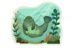 Storybook - Manatee - Contour