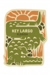 Key Largo, Florida - Boho Colorblock - Crocodile - Contour