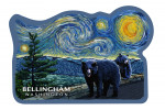 Bellingham, Washington - Starry Night - Black Bears - Contour