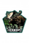 Vermont - Scratchboard - Moose - Contour