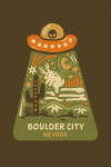 Boulder City, Nevada - Boho Colorblock - Alien
