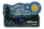 Dahlonega, Georgia - Starry Night - Bear & Cub - Contour