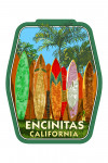 Encinitas, California - Surfboard Fence - Contour