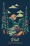 Vail, Colorado - Distress Vector Shapes