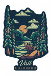 Vail, Colorado - Distress Vector Shapes - Contour