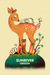 Sunriver, Oregon - Midcentury - Whitetail Deer