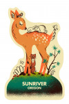 Sunriver, Oregon - Midcentury - Whitetail Deer - Contour