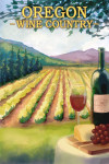 Oregon - Wine Country & Vineyard Scene