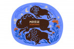 Moiese, Montana - Boho Colorblock - Bison - Contour