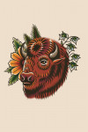 American Traditional - Bison - Creation