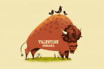 Valentine, Nebraska - Midcentury - Bison