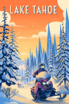 Lake Tahoe, California - Ski / Snow / Winter Series - Born to Braaap! - Snowmobile