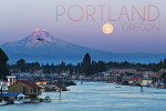 Portland, Oregon - Photography - Mt. Hood & River Scene