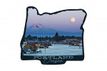 Portland, Oregon - Photography - Mt. Hood & River Scene - Contour