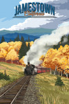 Jamestown, California - Painterly - Autumn Train Scene