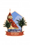 San Diego, California - Painterly - Old Town - Contour