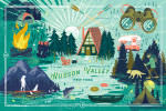 Hudson Valley, New York - Lake Life Series - Collage