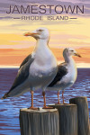 Jamestown, Rhode Island - Seagulls