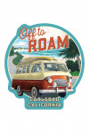 Carlsbad, California - Painterly - Camper Van Coastal - Contour