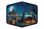 Oil Painting - Cemetery Witch's Brew - Contour