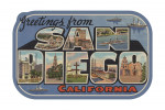 Greetings from San Diego, California - Contour