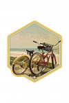Bethany Beach, Delaware - Photography - Bicycles & Beach Scene - Contour