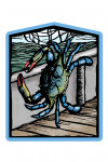 Blue Crab - Scratchboard - Contour
