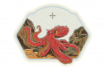 Vintage Linework - Pacific Octopus - Contour