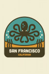 San Francisco, California - Simple Vector - Pacific Octopus