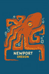 Newport, Oregon - Boho Colorblock - Pacific Octopus
