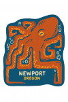 Newport, Oregon - Boho Colorblock - Pacific Octopus - Contour