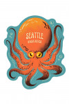 Seattle, Washington - Midcentury - Pacific Octopus - Contour