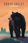 Grass Valley, California - Lithograph - Black Bear