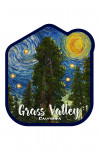 Grass Valley, California - Starry Night - National Park Series - Contour