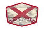 Alabama - Rustic State Flag - Contour