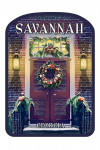 Savannah, Georgia - Christmas Door - Contour