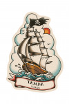 Tampa, Florida - American Traditional - Pirate Ship - Contour