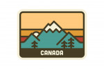 Canada - Simple Vector - Mountain Range - Contour